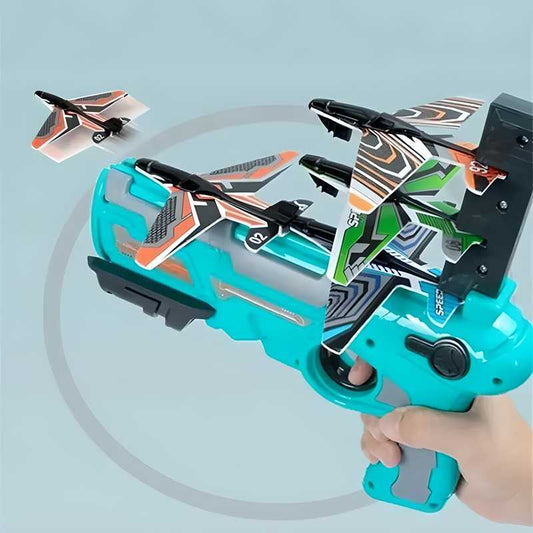 Airplane Launcher Toy Gun with Foam Glider - KDY Mart