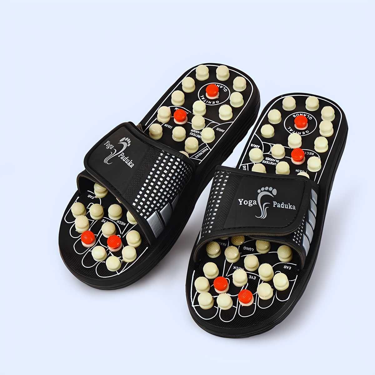 Acupressure and Magnetic Therapy Paduka Slippers for Full Body Blood Circulation For Men and Women - KDY Mart