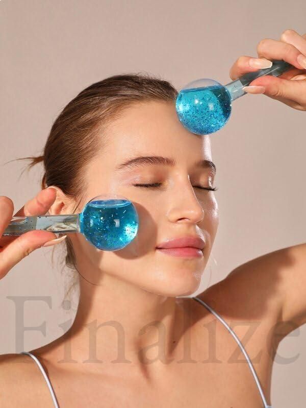 2pcs Crystal Ice Ball for Facials - KDY Mart